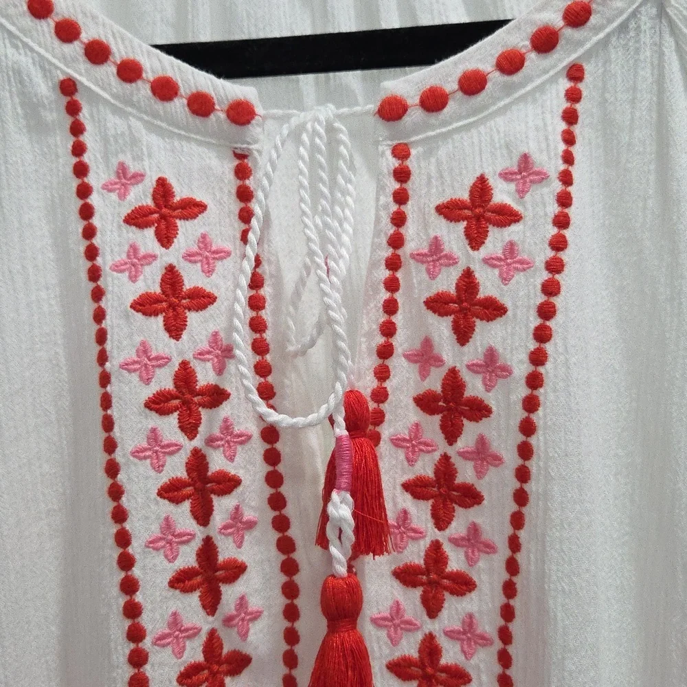 Boden Marla Embroidered Tunic 100% Cotton Top, Size 18 - Picture 8 of 8